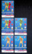 Trading Cards, Carte De Collection, Sports, Football, UEFA And EURO 2016, Panini, LOT DE 5 TRADIND CARDS - Trading-Karten