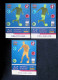 Trading Cards, Carte De Collection, Sports, Football, UEFA And EURO 2016, Panini, LOT DE 3 TRADIND CARDS - Trading Cards