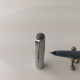 Delcampe - Vintage Fountain Pen Parker 17 Grey Plastic Steel Cap Fine Nib Made In France #5521 - Lapiceros