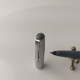 Delcampe - Vintage Fountain Pen Parker 17 Grey Plastic Steel Cap Fine Nib Made In France #5521 - Schreibgerät