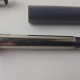 Delcampe - Vintage Fountain Pen Parker 17 Grey Plastic Steel Cap Fine Nib Made In France #5521 - Schreibgerät