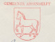 Meter Cover Netherlands 1963 Horse - Municipal Coat Of Arms Assendelft - Horses