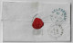 Great Britain 1845 County Of Gloucester Bank Fold Cover Cheltenham To Bristol 1 Penny Red Imperforate Corner Letter TA - Lettres & Documents