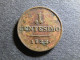 ITALIE - LOMBARDIE - 1 CENTESIMO 1822 M - Lombardije-Venetië