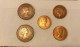 5 Pièces De Monnaie Grande Bretagne 1 Penny Et 1/2 Penny - Other & Unclassified