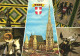 VIENNA, MULTIPLE VIEWS, CATHEDRAL, ARCHITECTURE, HORSE, EMBLEM, CARRIAGE, AUSTRIA, POSTCARD - Churches