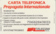 PREPAID PHONE CARD ITALIA TELECOM INTERNAZIONALE SPV (CZ14 - [2] Handy-, Prepaid- Und Aufladkarten