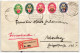 Deutsches Reich 430-433 Auf Brief Als Mischfrankatur #KQ628 - Autres & Non Classés