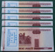 Weißrussland - Belarus 5 Stück BUNDLE á 100 Stück á 50 Rubel 2000 UNC Pick 25a - Otros – Europa