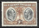 CAYMAN Is.....KING GEORGE V...(1910-36..).....1/-.......SG92.......(CAT.VAL.£17..)..........MH... - Cayman Islands