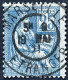 YT 114 Marseille étranger 09.05.1901 Type Mouchon 25c Bleu (timbre 10 €) France – Aff - 1900-02 Mouchon