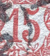 YT 125 A Queue Du 5 Touchant Le Cadre Paris Av Duquesne 11.02.1903 1902 Mouchon 15c Vermillon (côte 45 €) France – Aff - 1900-02 Mouchon
