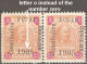 Montenegro 1906, Error Letter O Instead Of The Number Zero - Montenegro