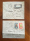 COTES DES SOMALIS - 2 Lettres De 1941 - YT168 Et YT 93+129 - Première Liaison Djibouti Marseille - Cartas & Documentos
