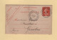 Convoyeur Armentieres A Berguette - 1908 - Poste Ferroviaire