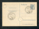 "ALL. BESETZUNG" 1948, SSt. "KAMEN, 700 Jahre Stadt" Auf Postkarte (A0211) - Postwaardestukken