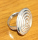 Belle Bague Argent 925 Contemporaine - Silver Ring - Anelli