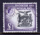 RHODESIA & NYASALAND — SCOTT 171 — 1959 £1 COAT OF ARMS — USED — SCV $67 - Rhodesien & Nyasaland (1954-1963)