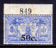 NEW HEBRIDES (FR) — SCOTT 43 — 1924 50c ON 25c WITH CROWN CA WMK. — MH — SCV $40 - Ongebruikt