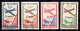 FRANCE (REUNION) — SCOTT C14-C17 — 1943 FRANCE LIBRE AIRMAIL SET— USED — SCV $22 - Luftpost
