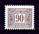 CANADA — VAN DAM FPS58 — 90¢ THIRD ISSUE POSTAL SCRIPT — MNH — CV $37 - Steuermarken