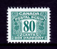 CANADA — VAN DAM FPS57 — 80¢ THIRD ISSUE POSTAL SCRIPT — MH — CV $75 - Fiscales