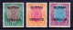 BURMA — SCOTT O11, O12, O13 — 1937 KGV 1r, 2r, 5r OFFICIALS — MH — SCV $285 - Burma (...-1947)