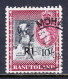 BASUTOLAND — SCOTT 71a — 1961 QEII 1R SURCHARGE, TYPE I — USED — SCV $27 - 1933-1964 Kronenkolonie