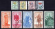 BELGIUM — SCOTT B468-B476 — 1949 FLOWERS AND PORTRAITS SET — USED — SCV $47 - Used Stamps