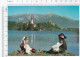 Bled - Children In National Costume On The Shore Of The Lake - Slovenia