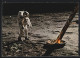 AK Erste Mondlandung 1969, Astronaut Edwin Aldrin Neben Landefähre Eagle  - Raumfahrt