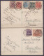 Pologne - Lot 2 CP Affr. Multicolore Càpt POZNAN 1921 Pour Architecte à FRANIERE - Briefe U. Dokumente