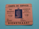 24e FOIRE / JAARBEURS Int. De BRUXELLES ( DIENSTKAART - CARTE De SERVICE ) Anno 1950 - N° 2703 ( Voir SCAN ) Belgique ! - Eintrittskarten