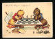 AK Wird Der Klügere Aufgeben, Bären Beim Schachspiel  - Schach