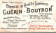 Chromo " Chocolat Guérin-Boutron " Capitaine Menard - Guerin Boutron