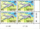 Aldeney-Aurigny Poste N** Yv: 18/22 Aviation Aéroplanes Coin D.feuille X4 - Alderney