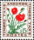 Andorre (F) Taxe N** Yv:46/52 Fleurs - Nuevos