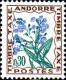 Delcampe - Andorre (F) Taxe N** Yv:46/52 Fleurs - Unused Stamps