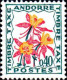 Delcampe - Andorre (F) Taxe N** Yv:46/52 Fleurs - Ongebruikt