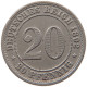 GERMANY EMPIRE 20 PFENNIG 1892 E #t032 0621 - 20 Pfennig