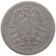 GERMANY EMPIRE 20 PFENNIG 1875 G #t031 0667 - 20 Pfennig