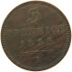 GERMAN STATES 3 PFENNIG 1855 WALDECK Georg Victor 1852-1893. #t032 0971 - Groschen & Andere Kleinmünzen