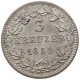 GERMAN STATES 3 KREUZER 1850 BAYERN Maximilian II. Joseph (1848-1864) #t032 0809 - Groschen & Andere Kleinmünzen