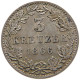 GERMAN STATES 3 KREUZER 1866 FRANKFURT #t032 1071 - Groschen & Andere Kleinmünzen