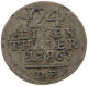 GERMAN STATES 1/24 TALER 1786 HESSEN KASSEL Wilhelm IX. 1785-1803 #t032 0895 - Groschen & Andere Kleinmünzen