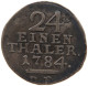 GERMAN STATES 1/24 TALER 1784 HESSEN KASSEL Friedrich II. 1760-1785. #t032 0899 - Monedas Pequeñas & Otras Subdivisiones