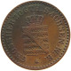 GERMAN STATES 1 PFENNIG 1858 SACHSEN WEIMAR EISENACH #t032 0737 - Groschen & Andere Kleinmünzen