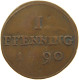 GERMAN STATES 1 PFENNIG 1790 MÜNSTER DOMKAPITEL #t032 1131 - Monedas Pequeñas & Otras Subdivisiones