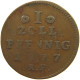 GERMAN STATES 1 PFENNIG 1777 HESSEN DARMSTADT Ludwig IX 1768-1790 #t032 0977 - Kleine Munten & Andere Onderverdelingen