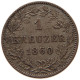 GERMAN STATES 1 KREUZER 1860 WÜRTTEMBERG Wilhelm I. 1816-1864. #t032 0919 - Groschen & Andere Kleinmünzen